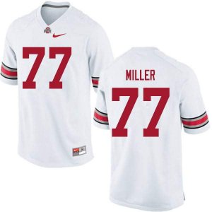 Men's Ohio State Buckeyes #77 Harry Miller White Nike NCAA College Football Jersey Top Quality MYC2444ZD